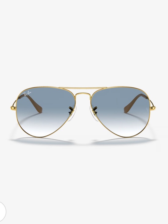 Ray-Ban Accessories - Ray-Ban Blue Gradient Lenses with Gold Aviator Frame